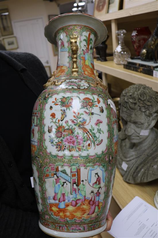 A large Chinese famille rose vase